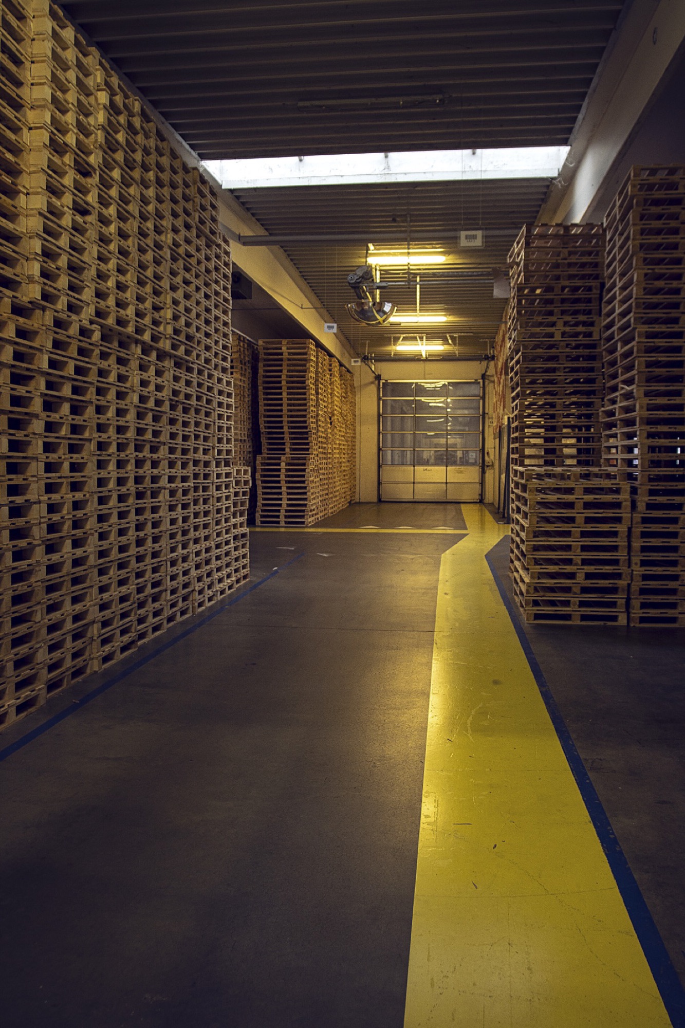 Pallet store in the Tvilum logistics centre